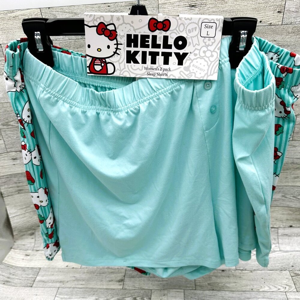 NWT Hello Kitty Women's Size Large 2-Pack Sleep Shorts